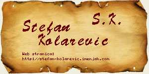 Stefan Kolarević vizit kartica